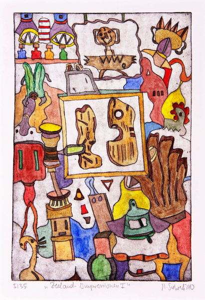 Zeeland-Impressionen Radierung 